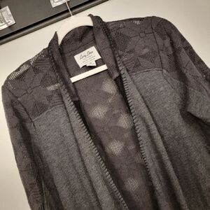 Lucky Lotus Embroidered Lace Cardigan